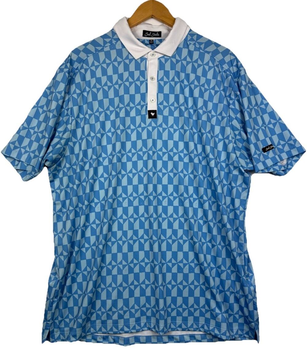 Bad Birdie Don’t Trip Golf Polo Mens 2XL Performance Stretch Shirt